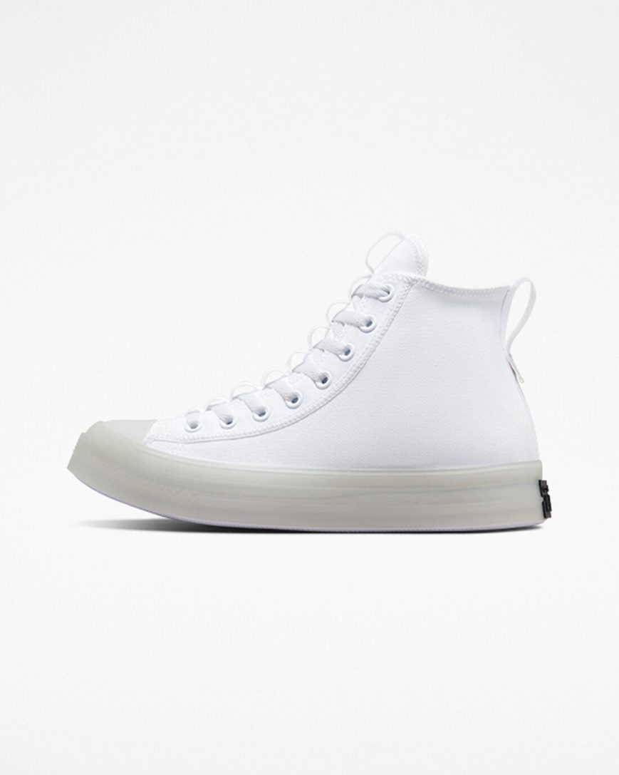 Tenisi Inalti Barbati Converse Chuck Taylor All Star CX Explore Albi Negrii | RO VWUPN923